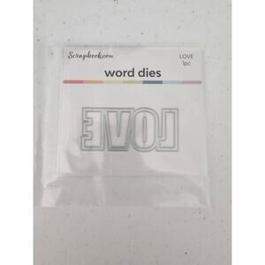Scrapbook Word Dies Block Word Love Steel Craft Die